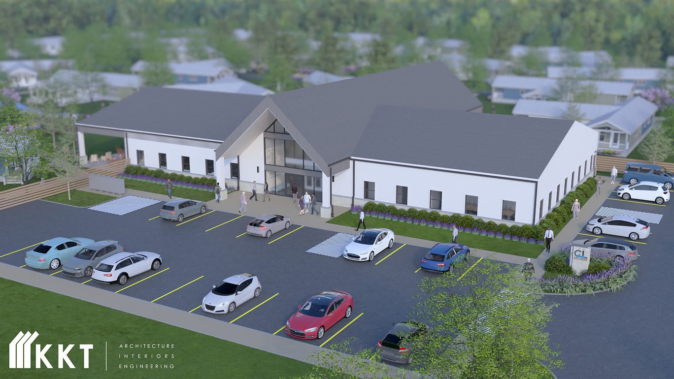 City Lights Village — community center render