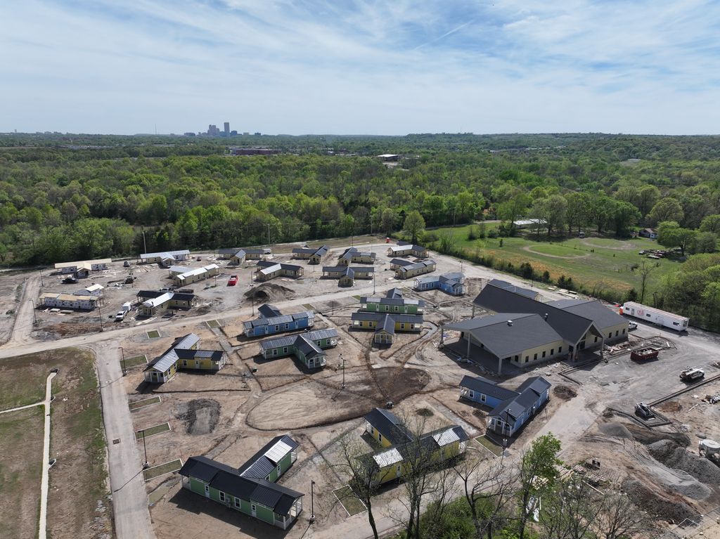 City Lights Village — aerial construction update in June 2026